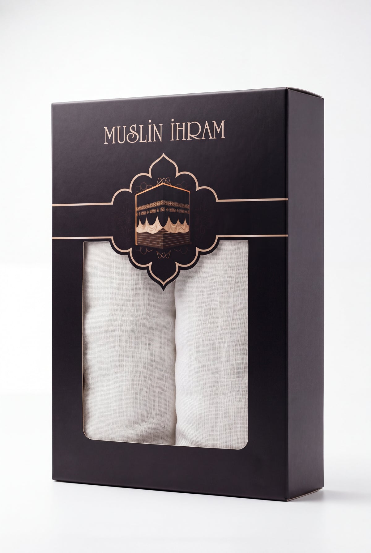 Müslin İhram – %100 Pamuk, 4 Katlı, 2 Parça (Beyaz)
