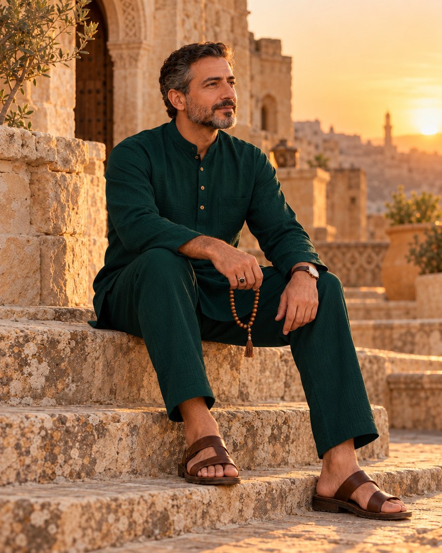 Ravza erkek umre takımı yeşil