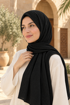 Vakar müslin şal, siyah – profil