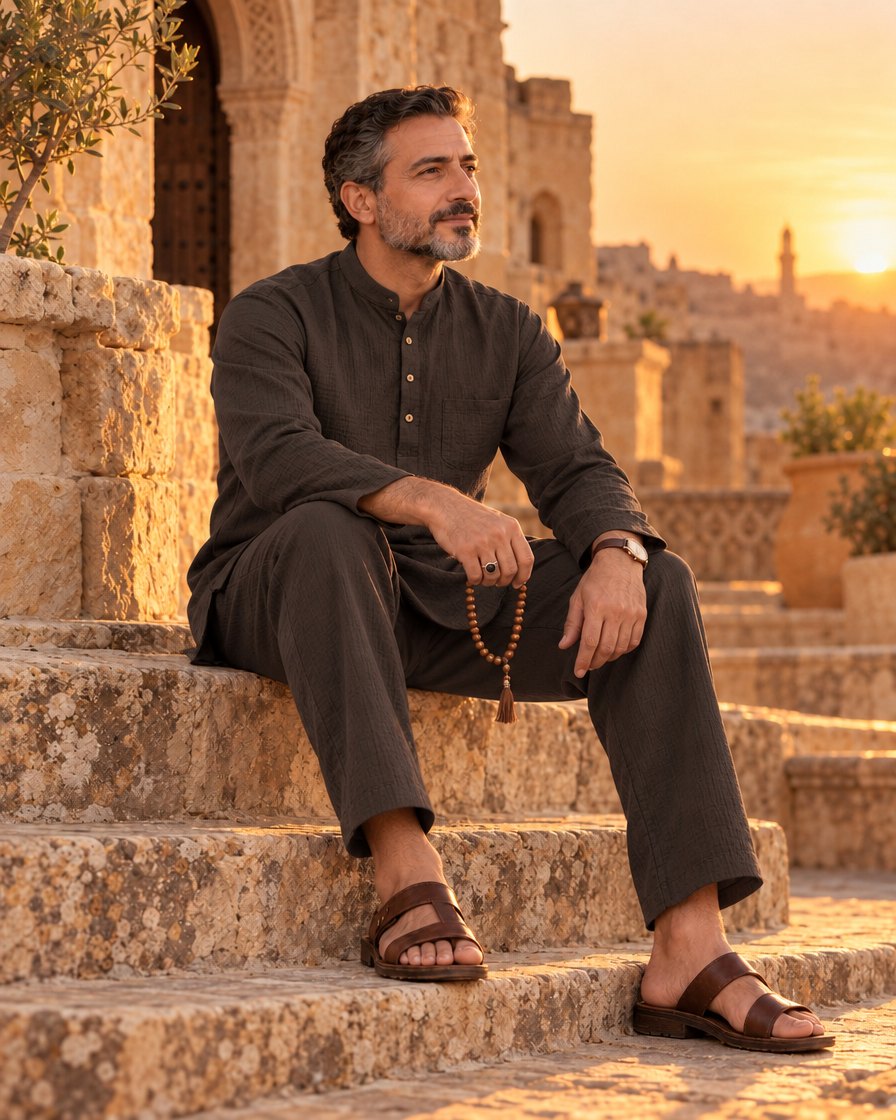 Uhud erkek umre takımı kahve