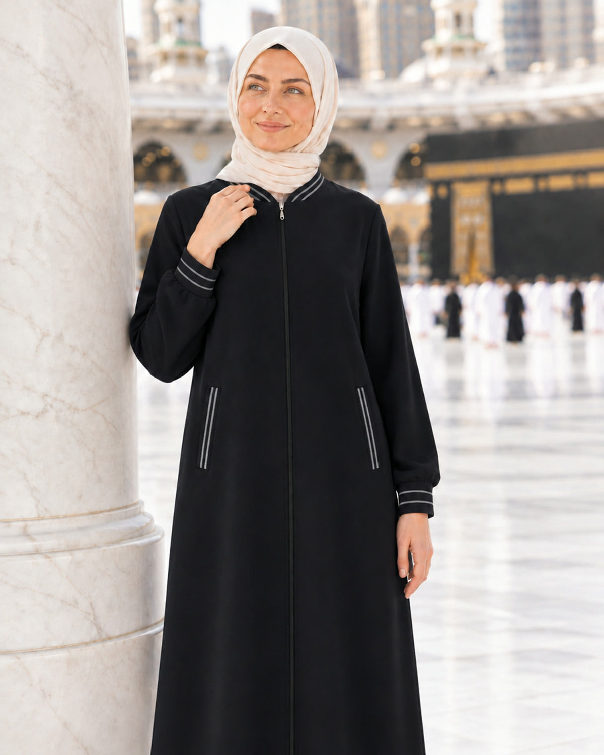 Mevsimlik ferace siyah